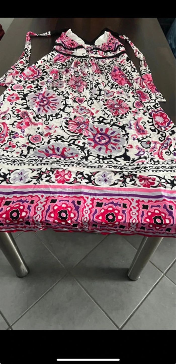 Très jolie Robe longue d'été Marella achetée en boutique en Italie en parfait état. Taille M - photo numéro 2