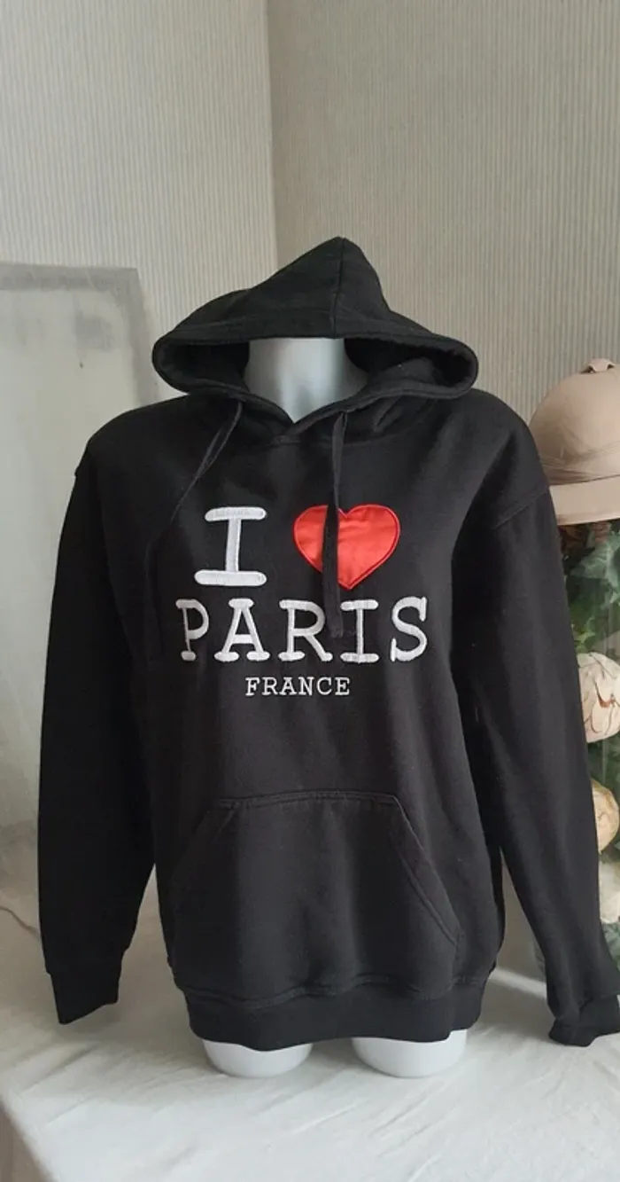 Sweat à capuche "I love Paris" GBL Industry taille L