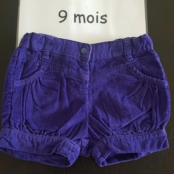 Short Verbaudet 9 mois