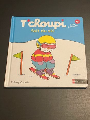 Livre tchoupi fait du ski