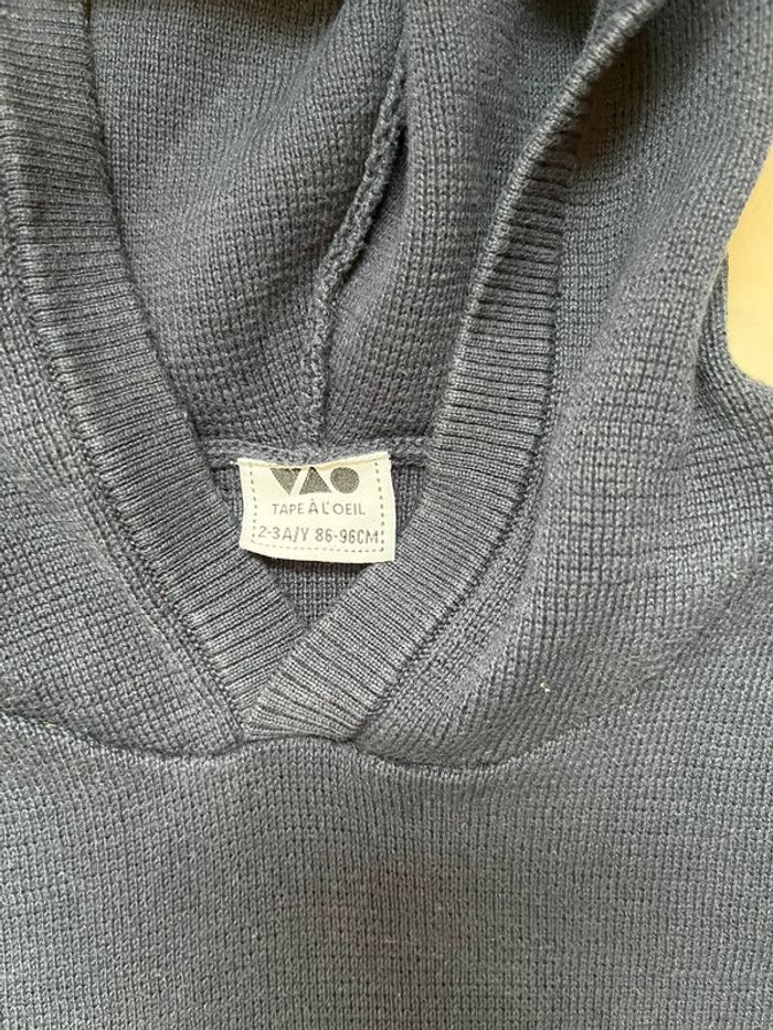 Pull sweat tape à l'oeil (TAO) comme neuf - 2/3 ans - photo numéro 3