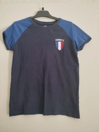 Tee shirt foot France Kiabi taille 10 ans