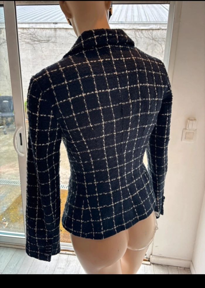 Veste Zara à carreaux style tailleur – Taille M - photo numéro 6