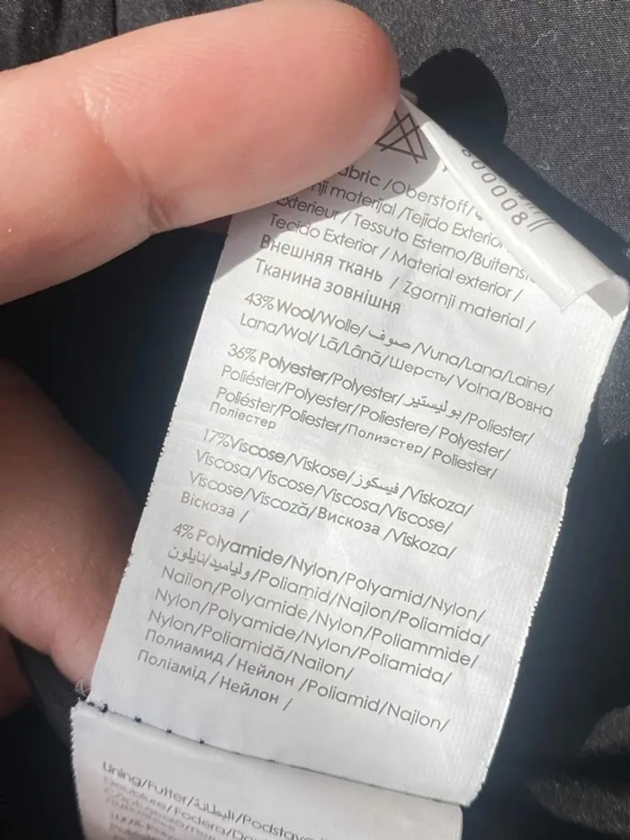Veste parka par-dessus à capuche 43%laine XS 34 Pimkie - photo numéro 7