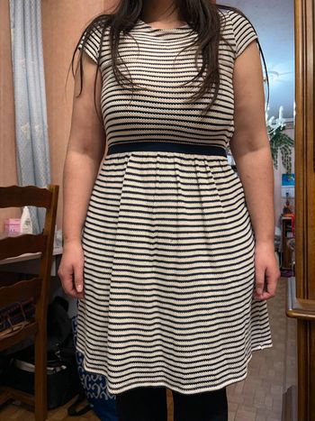 Robe marinière détails au dos