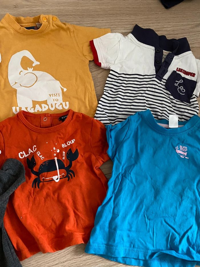 Lot de 7 t shirts manches courtes super etat 3 mois - photo numéro 3