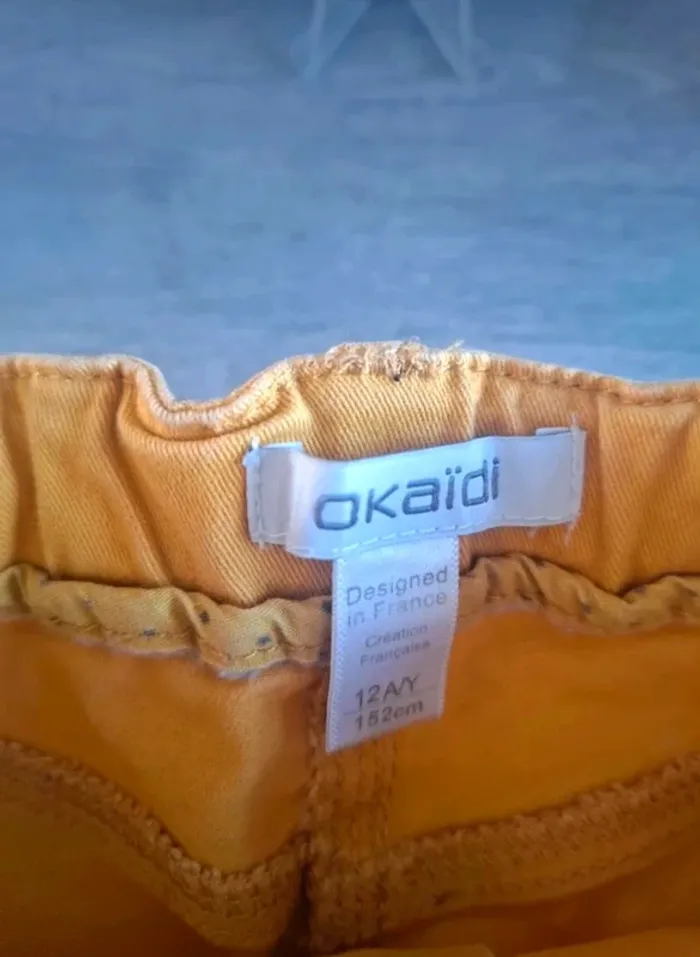 Jupe jaune taille 12 ans okaidi - photo numéro 3
