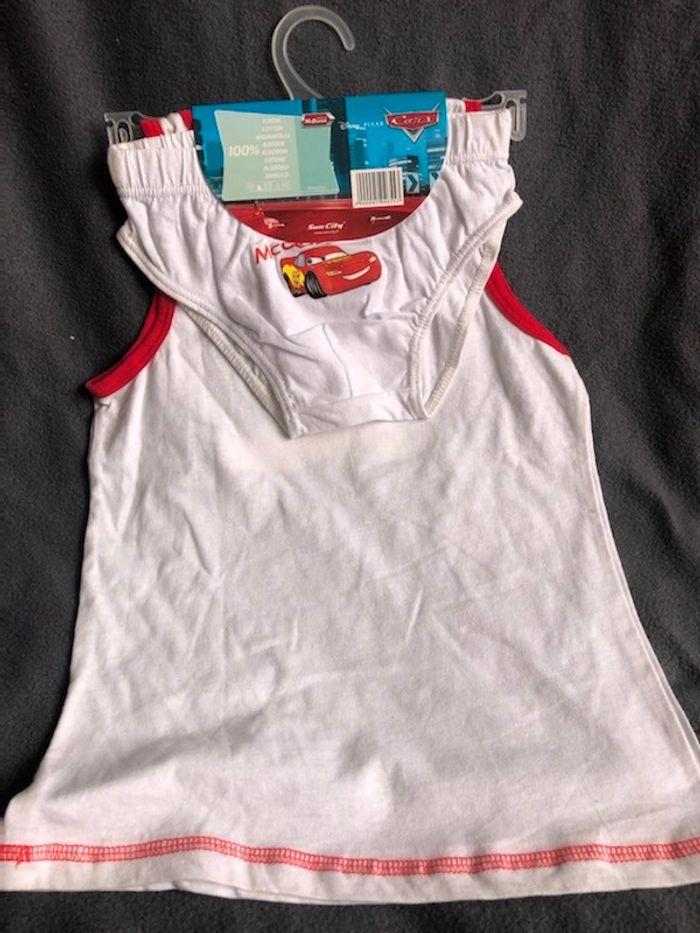 Ensemble débardeur + slip 6/8 ans car's - photo numéro 2