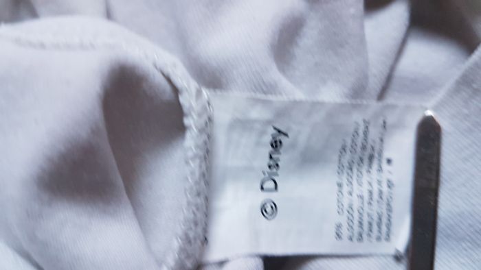 T shirt fille 7-8 ans blanc Disney - photo numéro 3