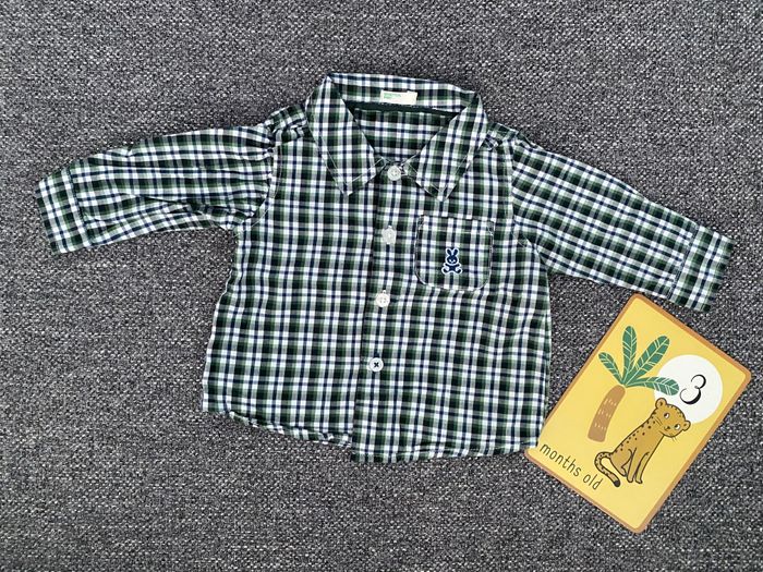 Chemise à carreaux - 3 mois