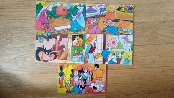 Lot Cartes vintage Disney Cinderella Cendrillo card rare set