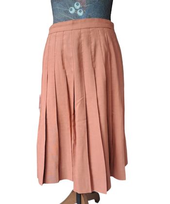 Jupe plissée marron S