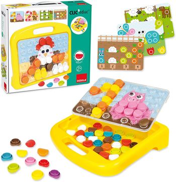 GOULA MOSAÏQUE ANIMAUX DE LA FERME CLIC EDUC 48 PIECES 53443
