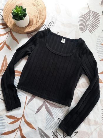 Crop top manches longues