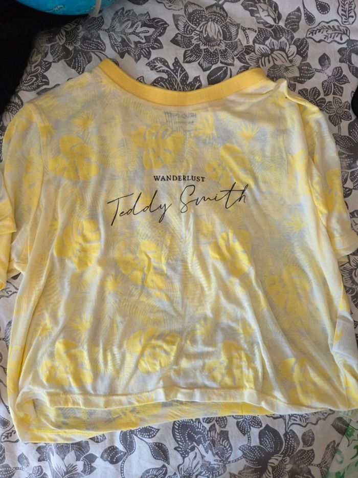 T shirt fleuri ete femme teddy smith taille s