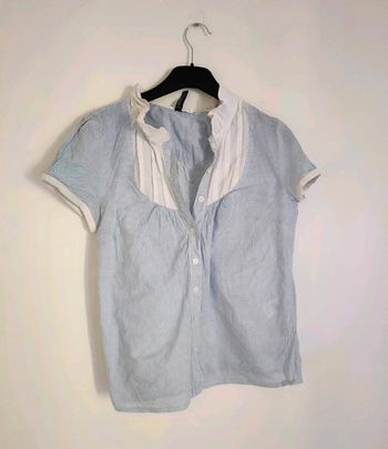 Chemise h&m a carreaux bleu et blanche - Dressing trié par tailles