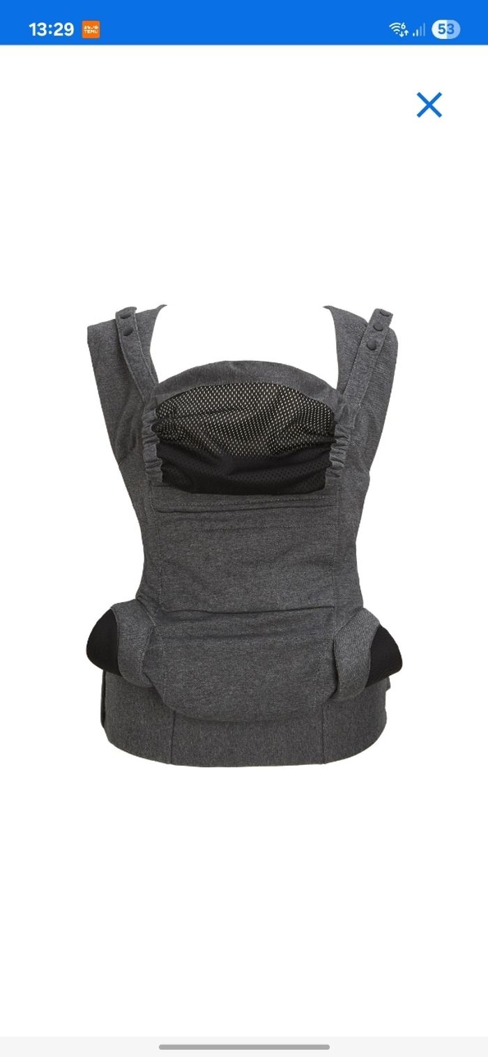 Porte bebe physio tex - photo numéro 2