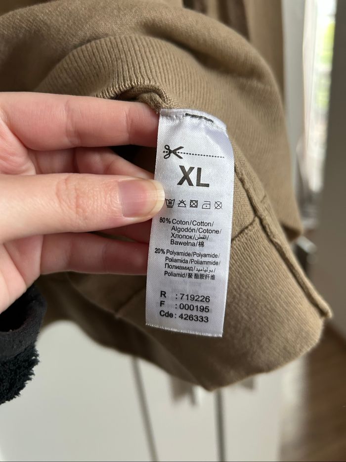 Pull col roulé beige uni Homme Bizzbee Taille XL - photo numéro 6