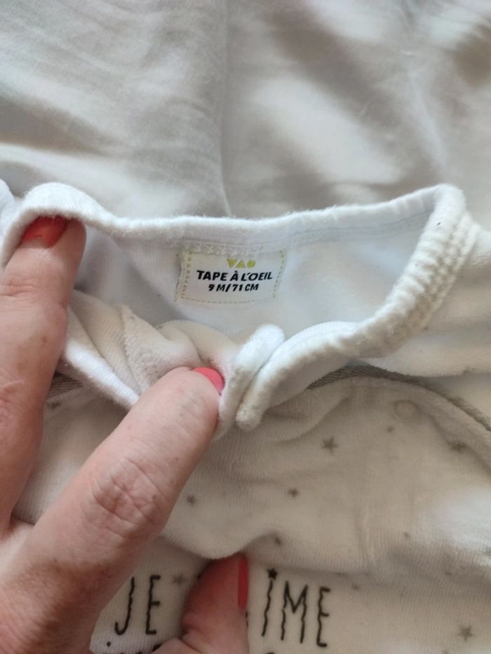Lot 2 pyjamas 9 mois tape à l'oeil - photo numéro 4