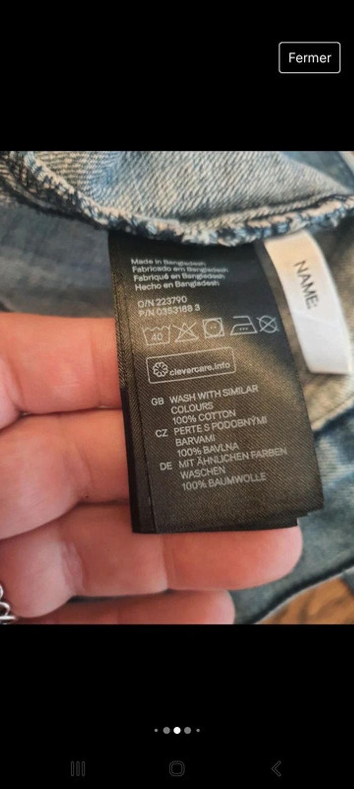 Veste en Jeans garçon H&M eur 12/13 ans - photo numéro 11