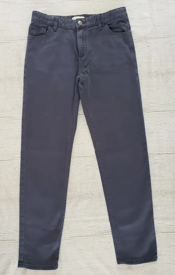 Pantalon Mango garçon 13-14 ans gris anthracite