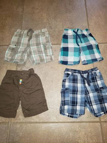 Lot 4 shorts été 74 cm 9 mois