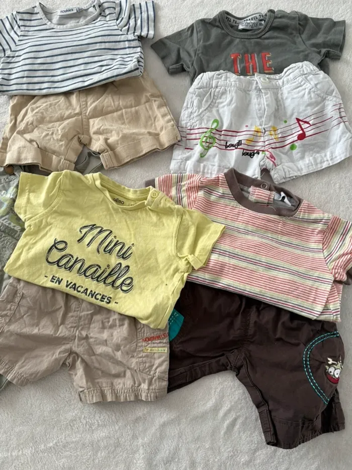 Lot de 10 vêtements bébé garçon Taille 6 mois - photo numéro 2