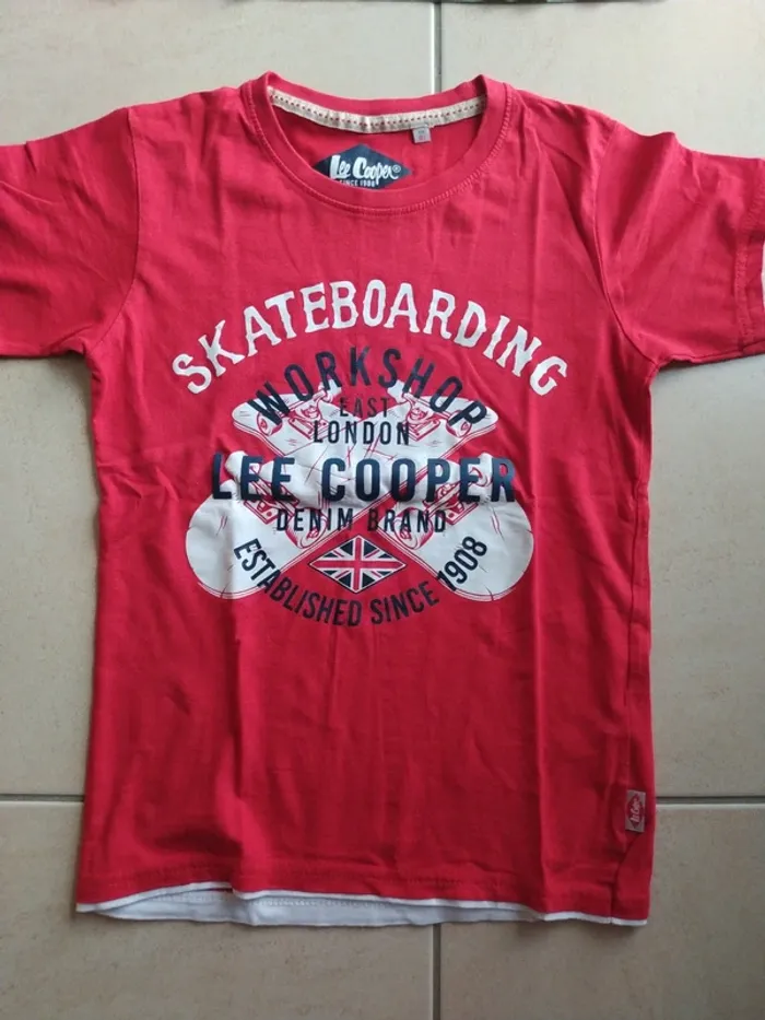 Lot de deux t-shirts d'été manches courtes garçons taille 10 ans marque Okaïdi - photo numéro 8