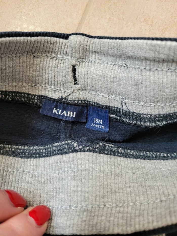 Jogging pantalon bleu kiabi 18 mois - photo numéro 3
