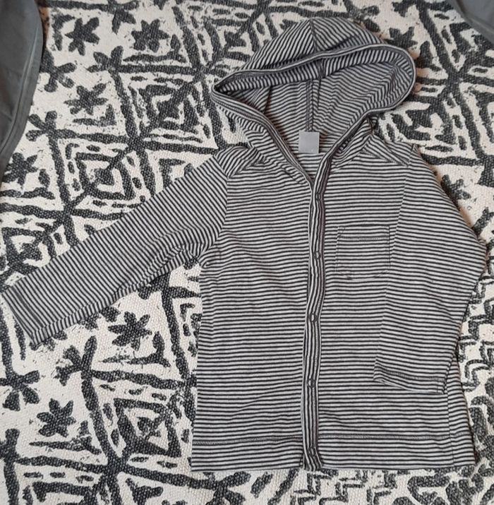 Gilet zip capuche 9/12M