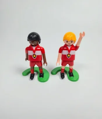 Playmobil Joueurs de Football Rouge