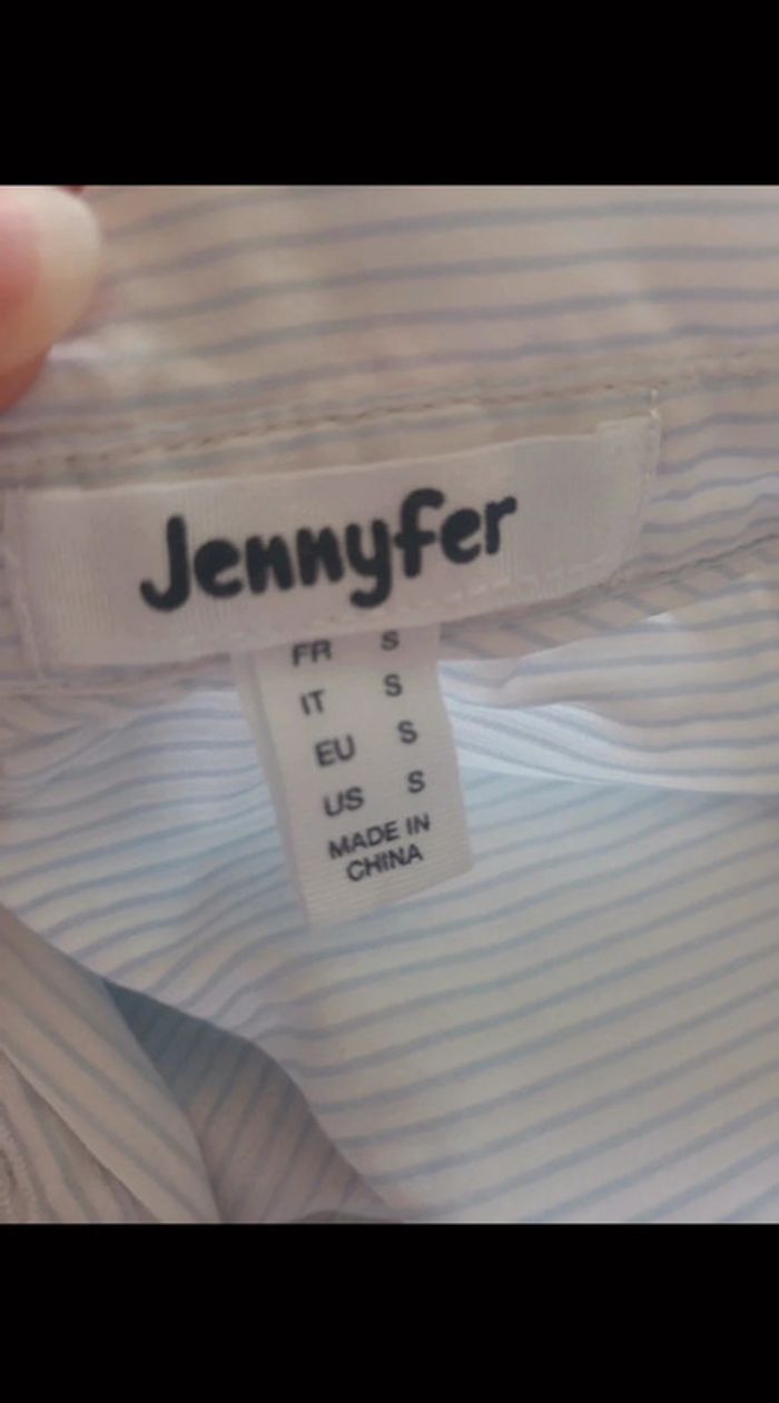 Chemise lignée Jennifer bleu clair - photo numéro 3