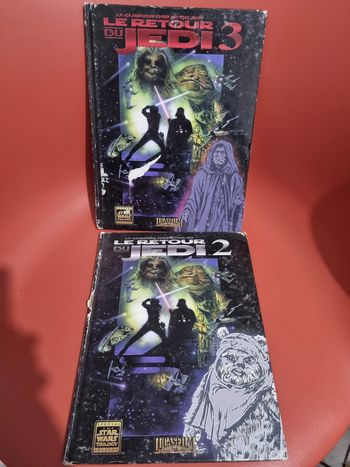 lot de 2 livres du film le retour du jedi avec défaut