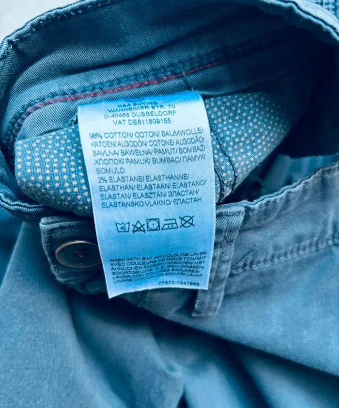 Magnifique chino bleu marine Angelo Litrico Slim léger - photo numéro 4