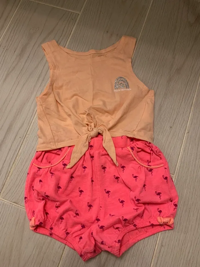 Ensemble été fille 12m