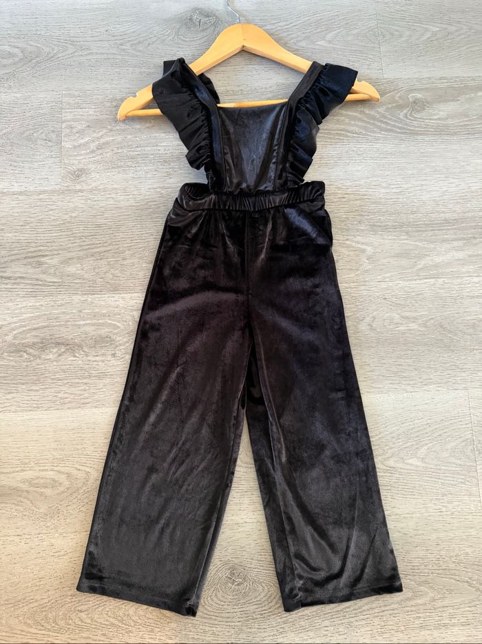 Combinaison pantalon effet velours noir Zara - photo numéro 5