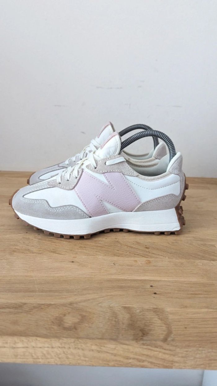 New balance 327 blanc rose - photo numéro 4