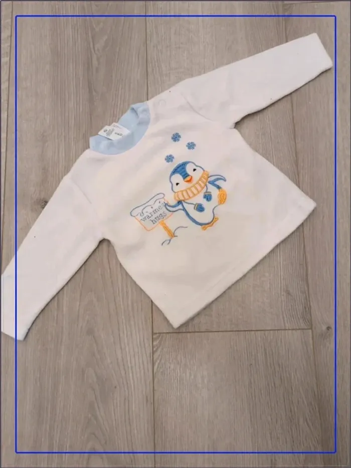 Pull en velours 6 mois