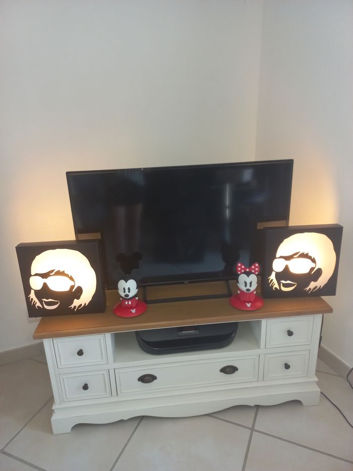 Lot de 2 lampes à poser ou z fixer en excellent état