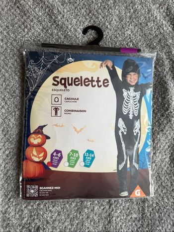 Déguisement squelette (4-6ans)