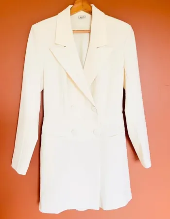 Élégant combishort blazer, écru