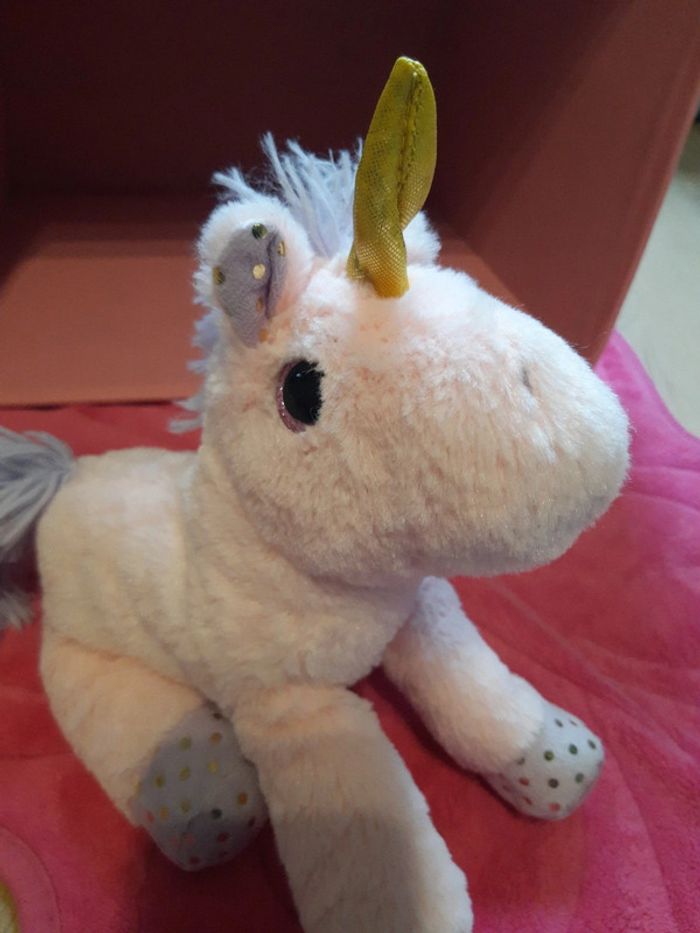 Lot 2 peluches licorne avec petit sac - photo numéro 10