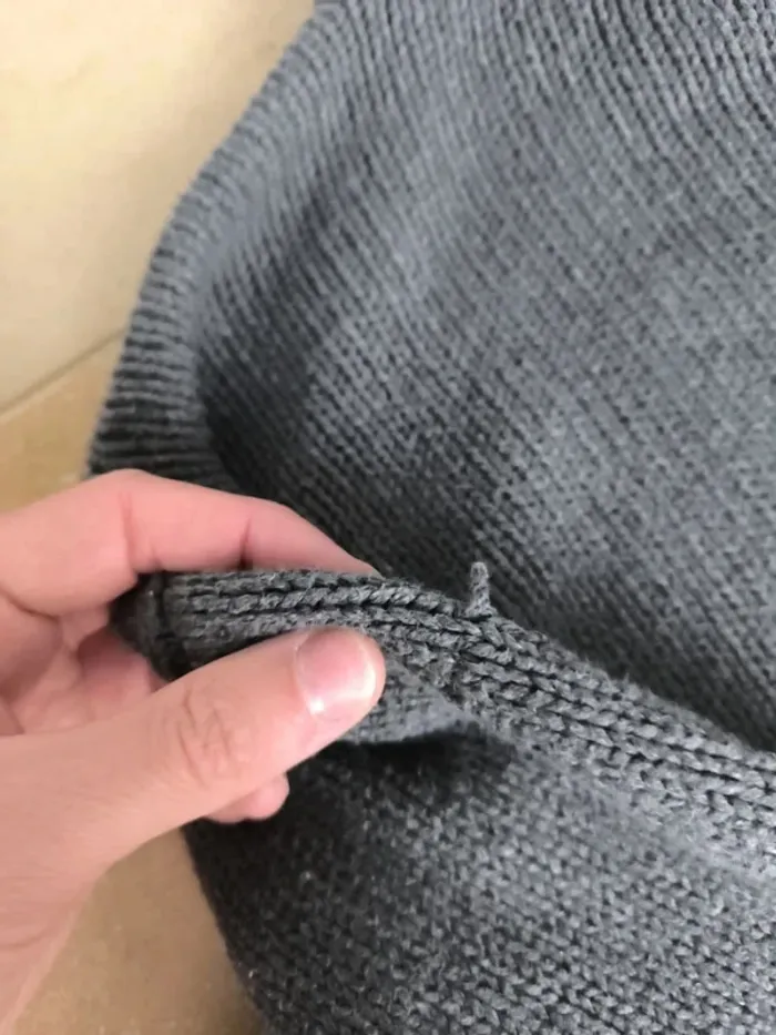 Pull quart zip camionneur homme 3XLT Ralph Lauren gris - photo numéro 13