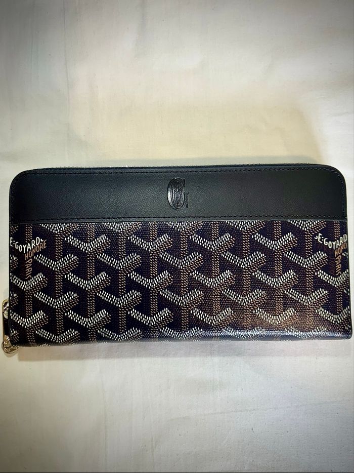 Portefeuille GOYARD Matignon GM Bleu Marine - Neuf - photo numéro 3