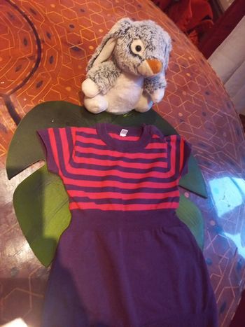 Robe courte tunique coton 12 a 18 mois