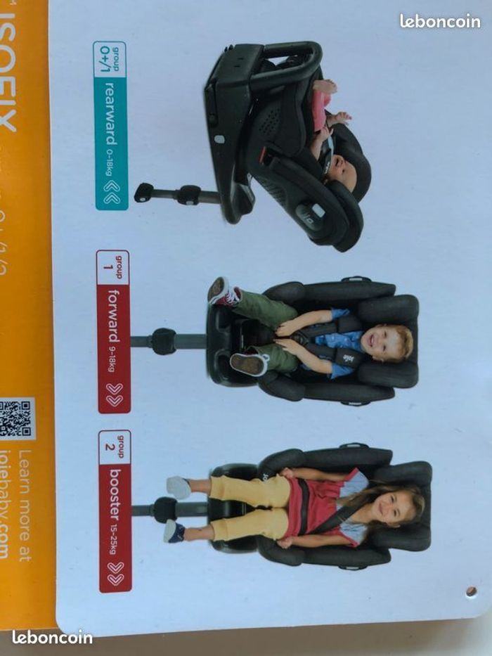 Siege auto Stages Isofix Joie Groupe 0 à groupe 2 : de la naissance à 36kg - photo numéro 4