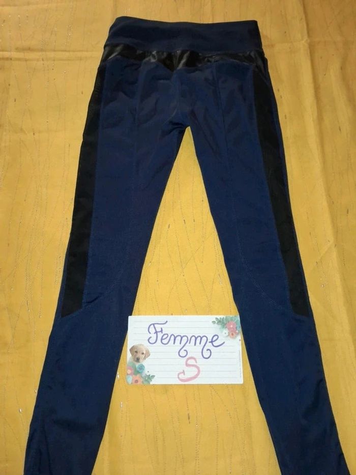 Leggings sexy ajouré femme bleu marine S - photo numéro 6