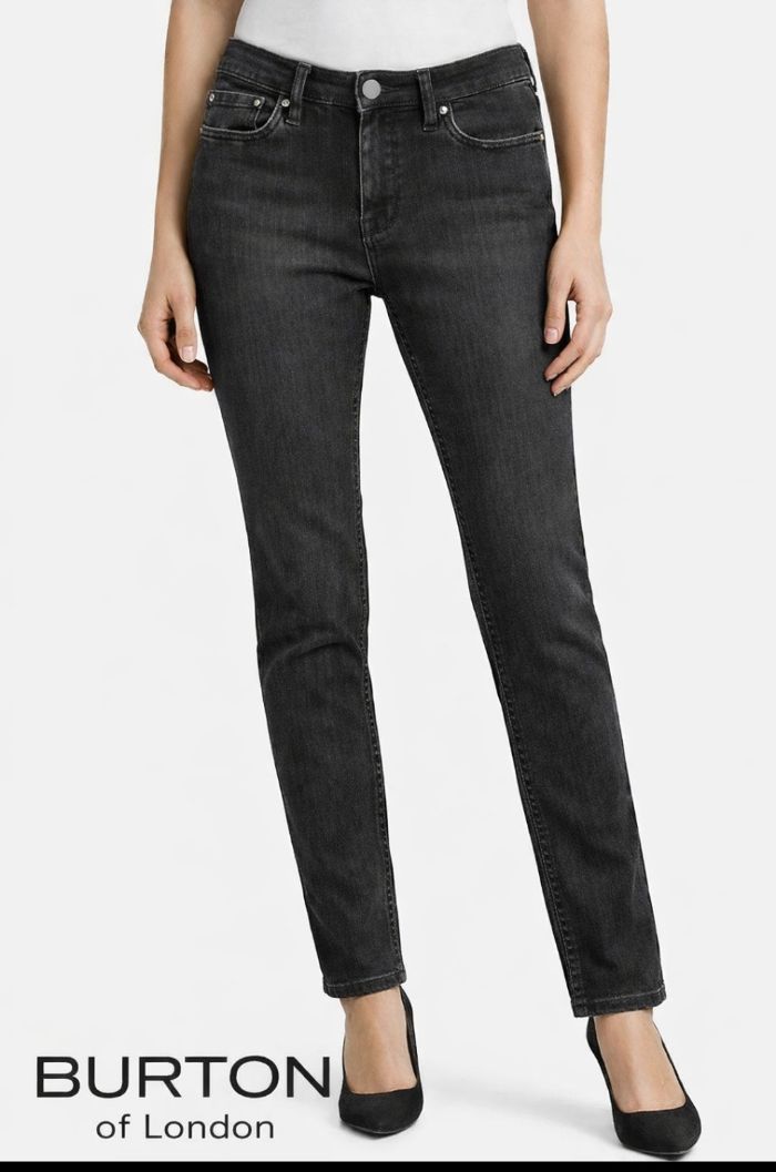 Jean femme taille 38 noir strass - photo numéro 1