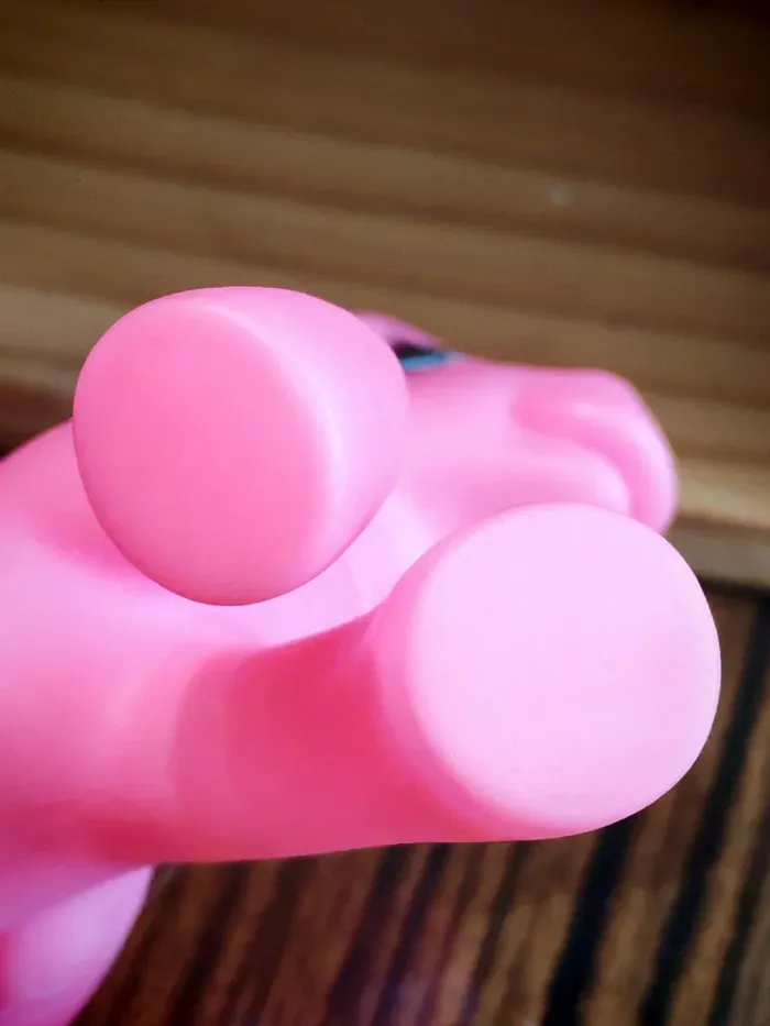 Petit poney rose pétant crinière blanche - photo numéro 4