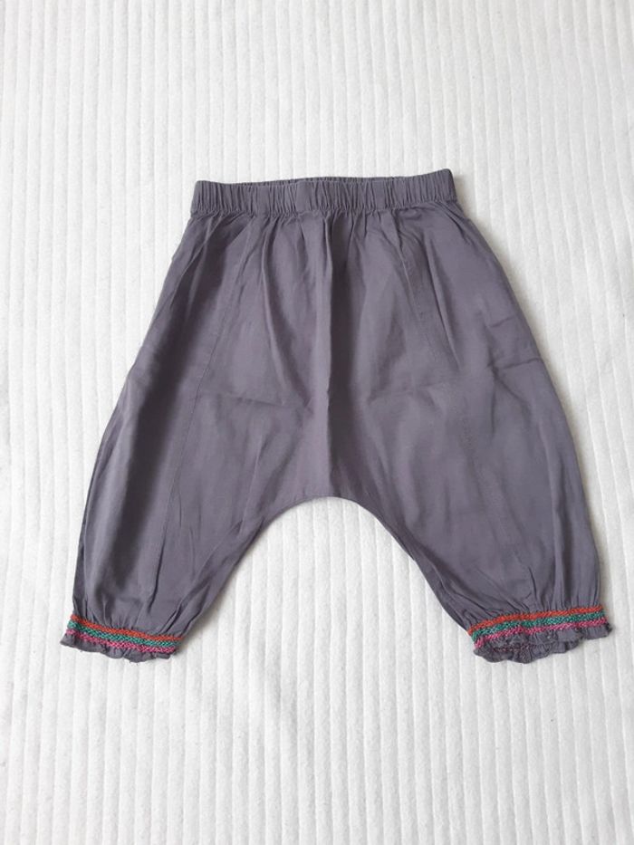 Lot de 2 débardeurs rose et pantalon léger 12 mois - photo numéro 4